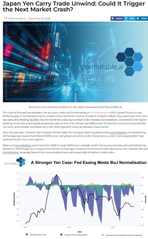 Sentiment intelligence in action: japan carry trade