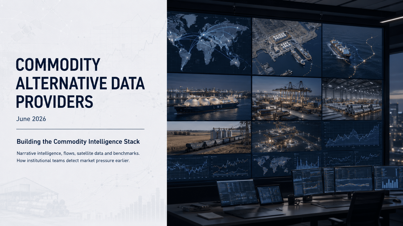 Commodity Alternative Data Providers for Institutional Trading Teams