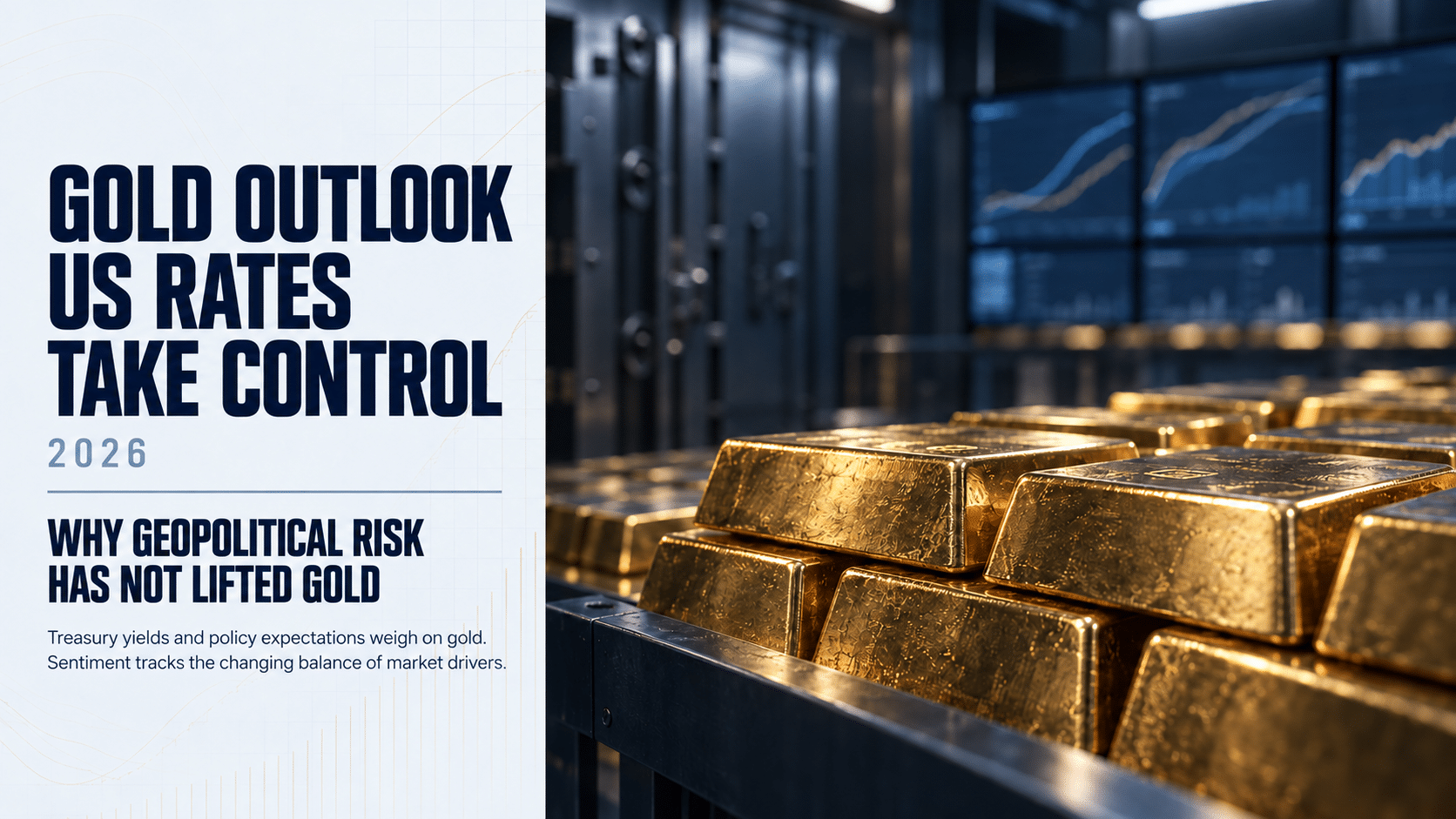 Gold bars in a secure vault